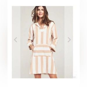 Brand New Faherty Cotton Baja Surf Dress Long Sleeve Hoodie